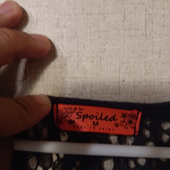 Spoiled Elegant Black and White Elephant Print Tunic - Picture 3 of 4